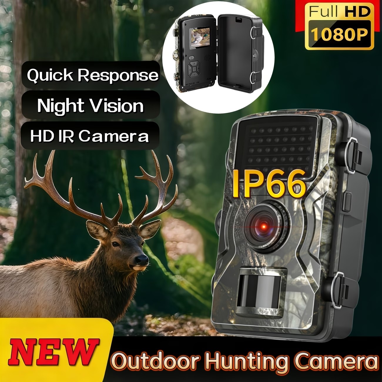 Outdoor Hunting Camera Wireless - Kamera Perburuan Luar Ruangan 1080P PIR
