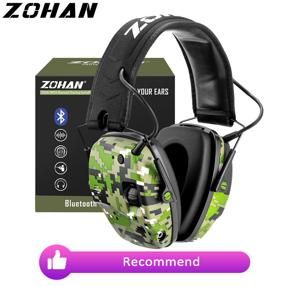 Shooting Ear Muff - Zhan 5.0 earmuff elektronik Bluetooth, Pelindung