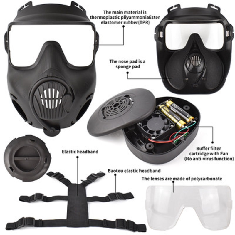 Masker Respirator taktis pelin - Hunting Outdoor Game ulasan dan harga