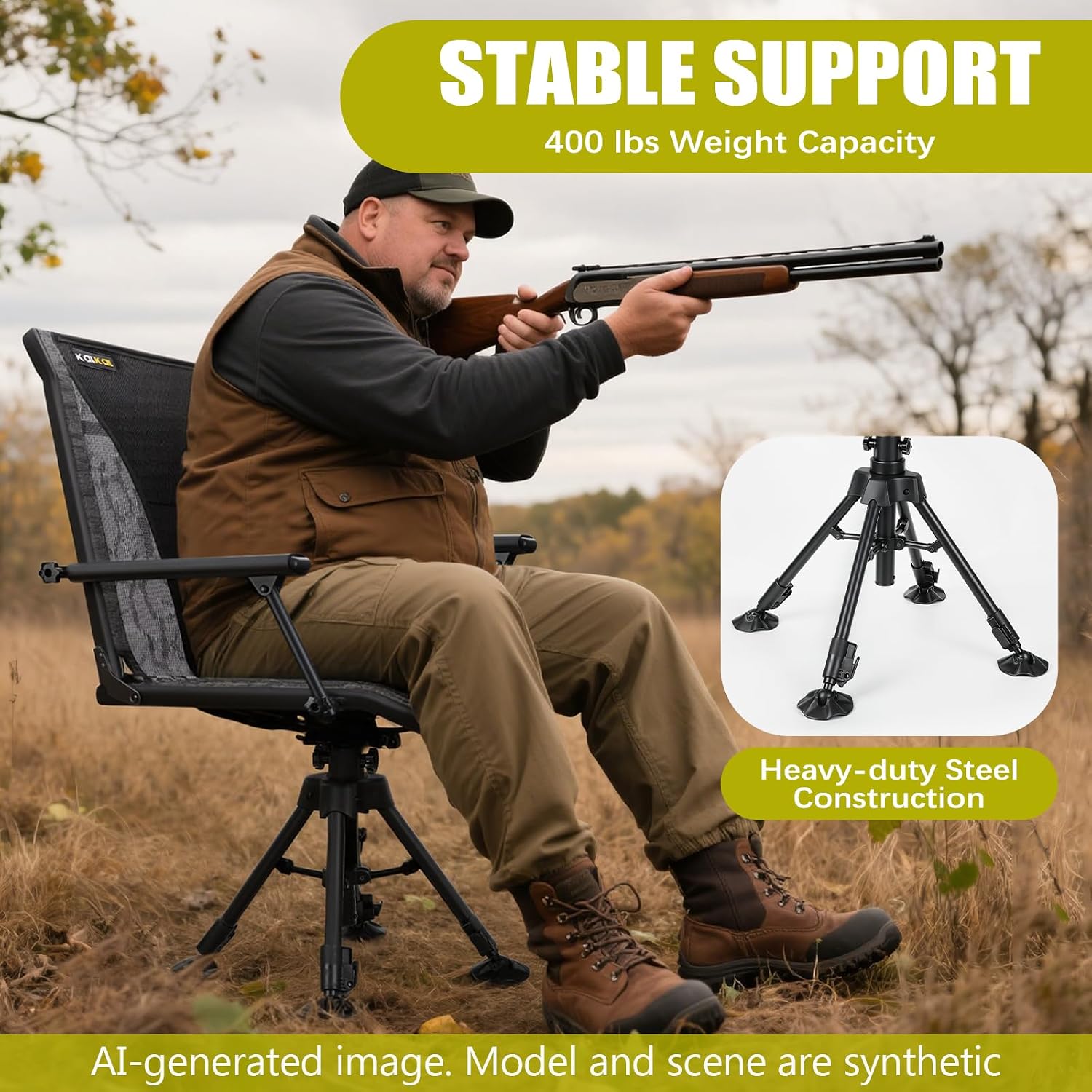 Kursi Berburu Putar 360 Deraja - Hunting And Fishing Outdoor Chairs ulasan dan harga