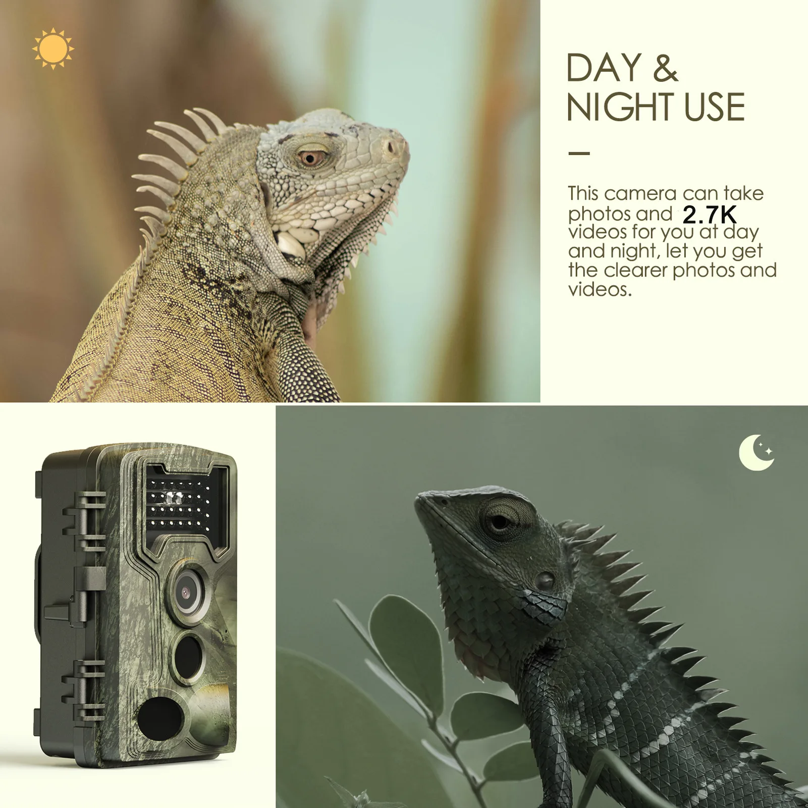 Kamera 58MP 2.7k Kamera Pengin - Outdoor Hunting Camera Wifi ulasan dan harga