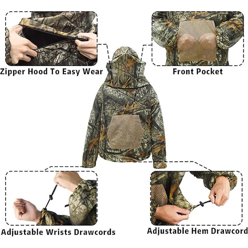 Set Hoodie Anti-Nyamuk untuk M - Hunting And Camping In Jungle ulasan dan harga