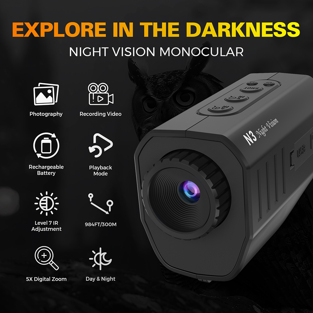 Monokuler Penglihatan Malam 10 - Monocular Night Vision ulasan dan harga