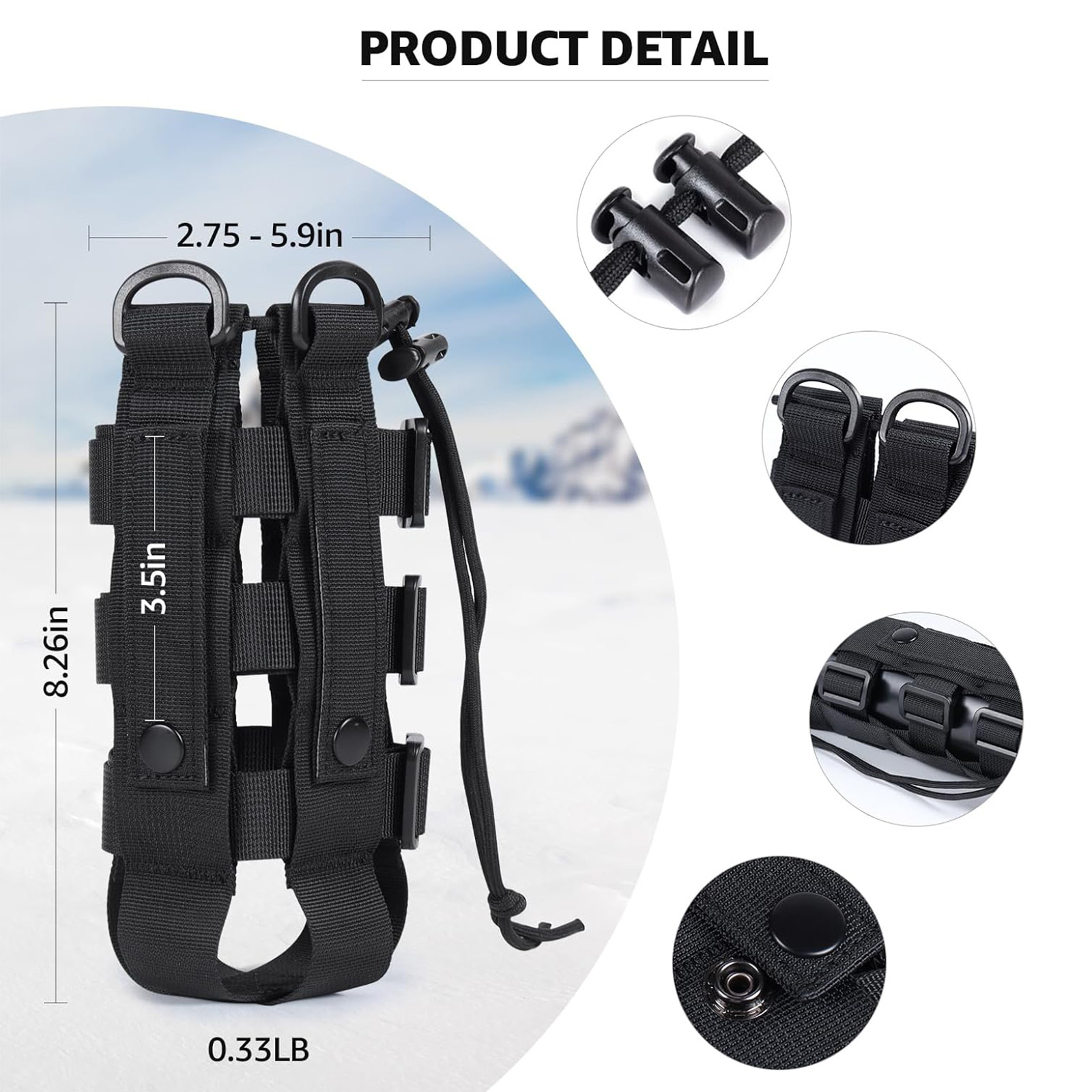 Molle wadah botol air untuk ra - Outdoor Hunting Backpack ulasan dan harga