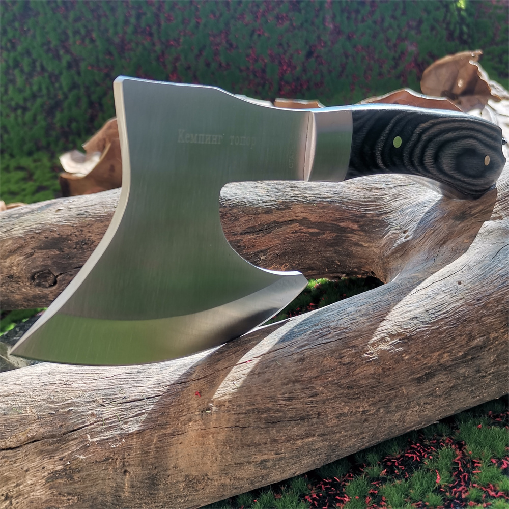 Gagang kayu pisau Stainless St - Hunting And Camping In Jungle ulasan dan harga