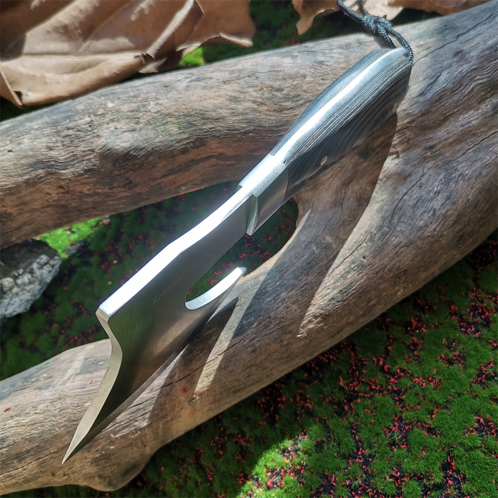 Gagang kayu pisau Stainless St - Hunting And Camping In Jungle ulasan dan harga